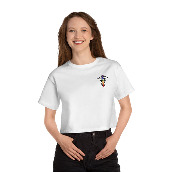 YogaMedCo Women's Cropped T-Shirt by Champion